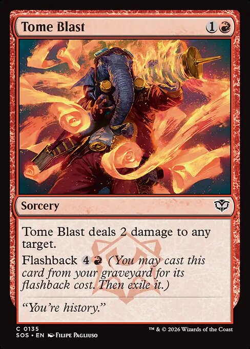 Tome Blast — NM Foil [Secrets of Strixhaven]