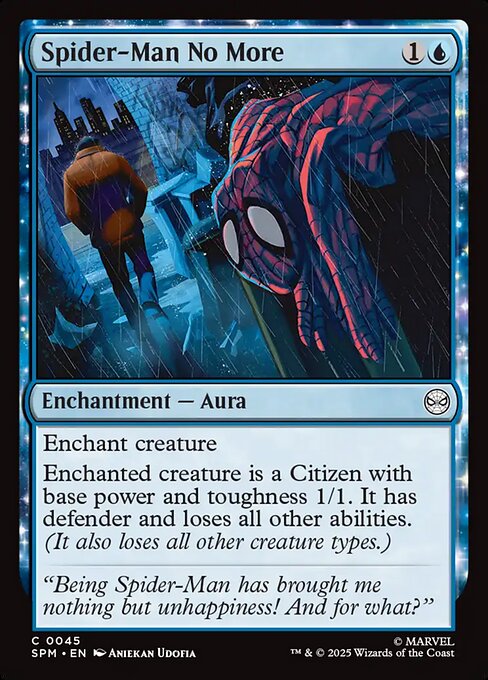 Spider-Man No More — NM Foil [Marvel's Spider-Man]