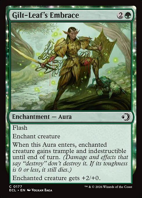 Gilt-Leaf's Embrace — NM Foil [Lorwyn Eclipsed #177]