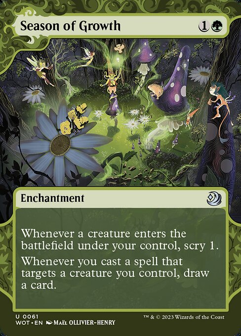 Season of Growth — NM [Wilds of Eldraine: Enchanting Tales]