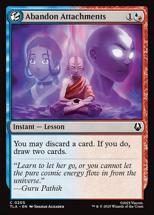 Abandon Attachments — NM Foil [Avatar: The Last Airbender]