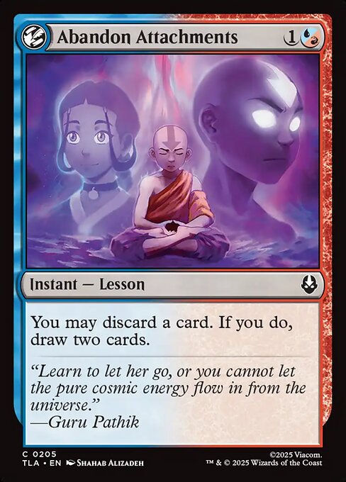 Abandon Attachments — NM Foil [Avatar: The Last Airbender]