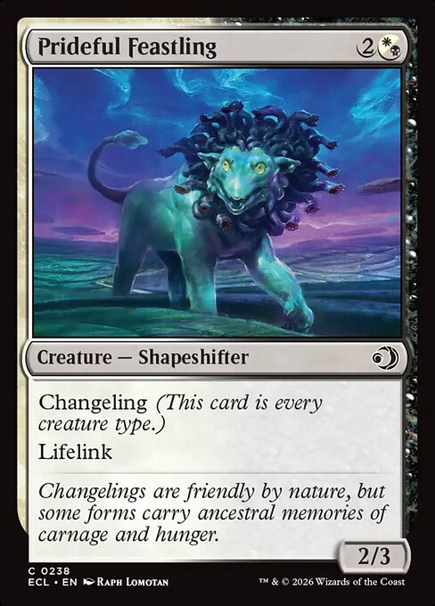 Prideful Feastling — NM Foil [Lorwyn Eclipsed #238]