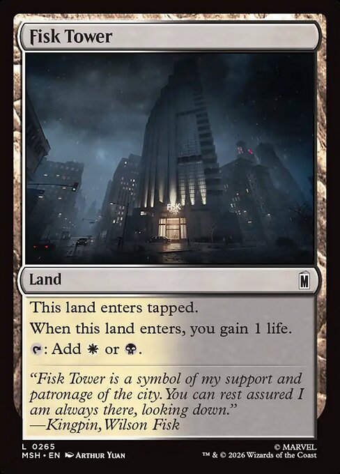 Fisk Tower — NM Foil [Marvel Super Heroes]