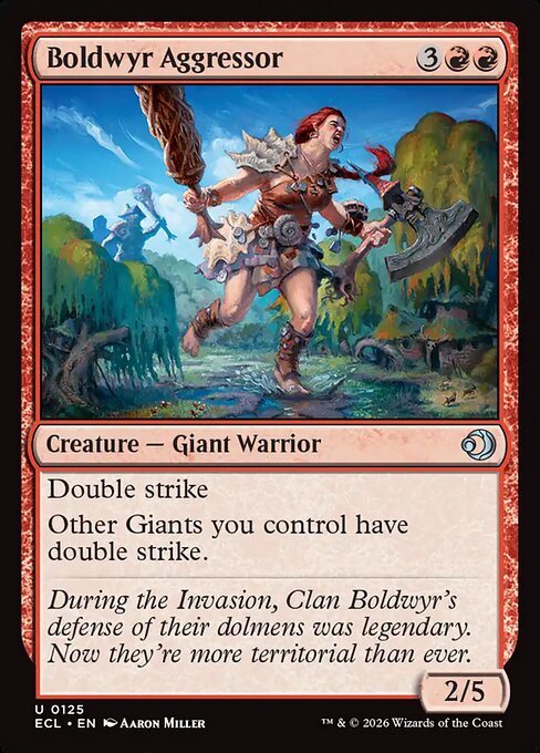 Boldwyr Aggressor — NM Foil [Lorwyn Eclipsed #125]