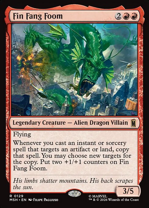 Fin Fang Foom — NM Foil [Marvel Super Heroes]