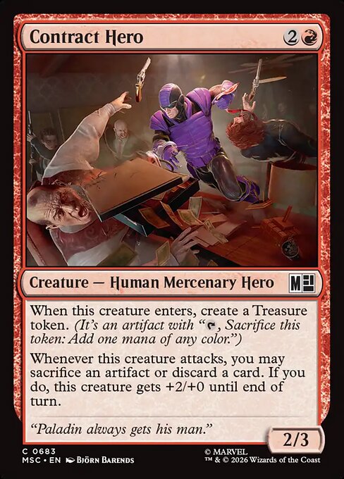 Contract Hero — NM Foil [Marvel Super Heroes Commander]