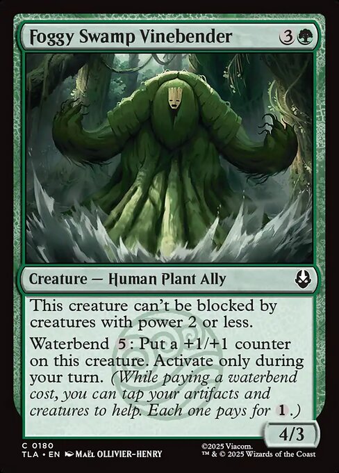 Foggy Swamp Vinebender — NM Foil [Avatar: The Last Airbender]