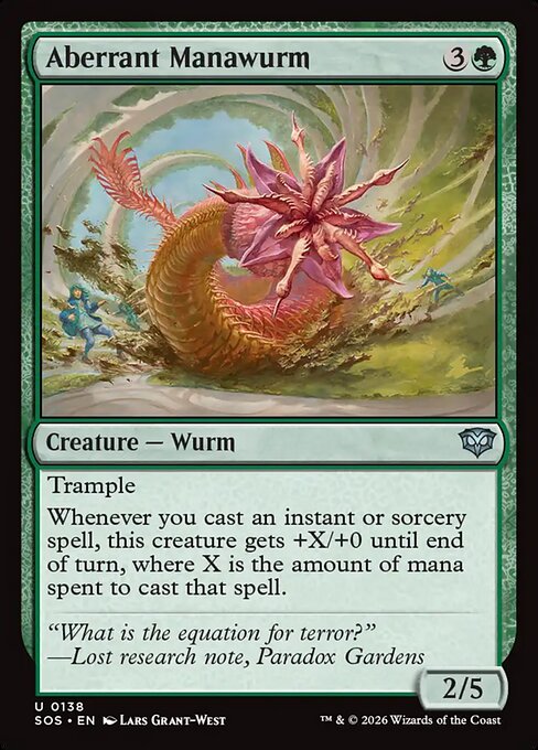 Aberrant Manawurm — NM Foil [Secrets of Strixhaven]