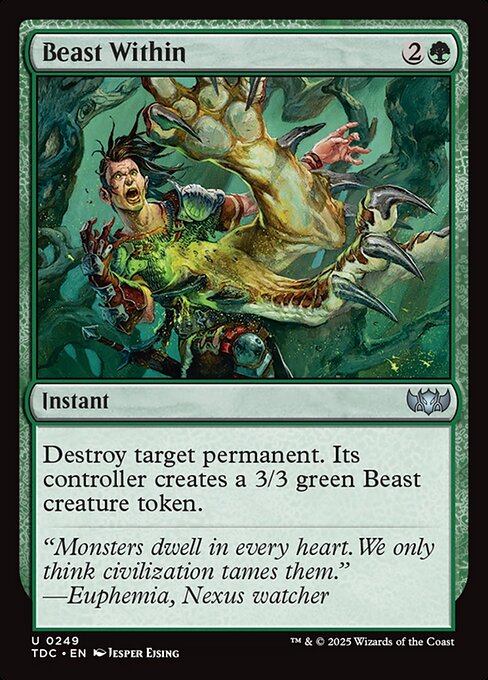 Beast Within — NM [Tarkir: Dragonstorm Commander]