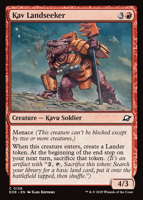 Kav Landseeker — NM Foil [Edge of Eternities]
