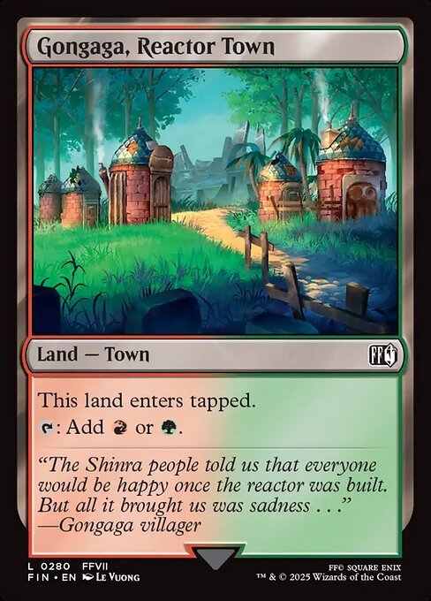Gongaga, Reactor Town — NM Foil [Final Fantasy]