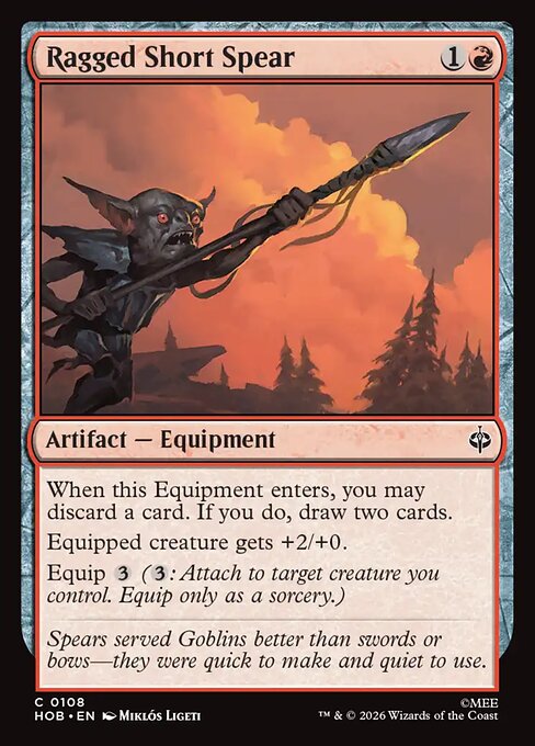 Ragged Short Spear — NM Foil [The Hobbit]