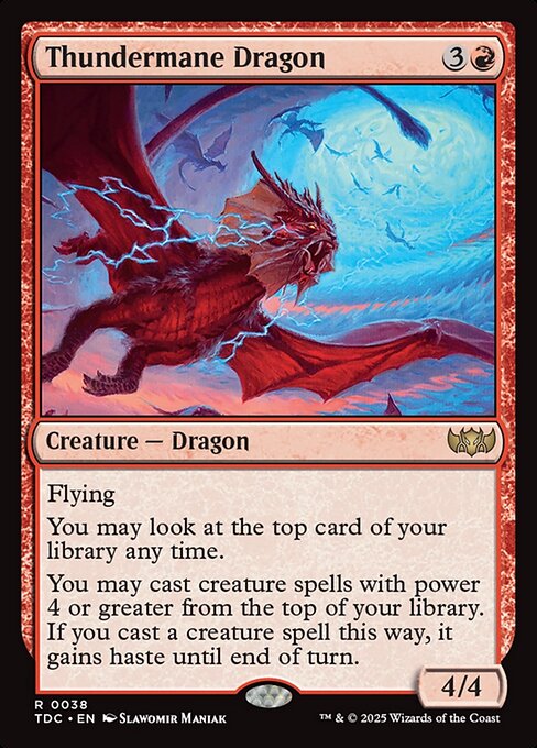 Thundermane Dragon — NM [Tarkir: Dragonstorm Commander]
