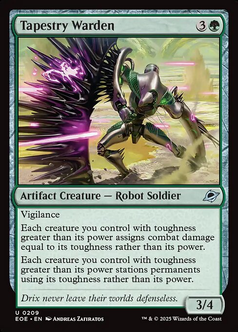 Tapestry Warden — NM Foil [Edge of Eternities]