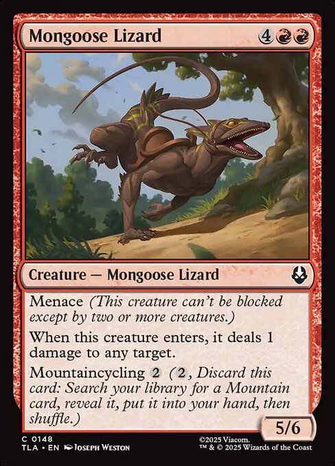Mongoose Lizard — NM Foil [Avatar: The Last Airbender]