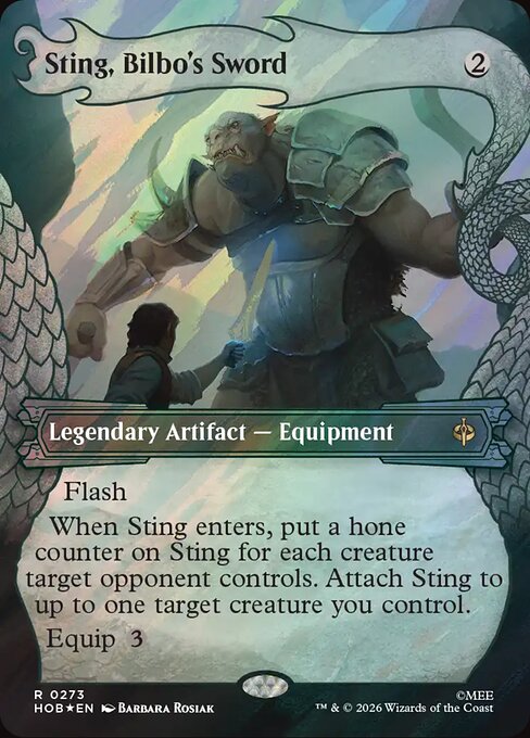 Sting, Bilbo's Sword — NM Surge Foil [The Hobbit]