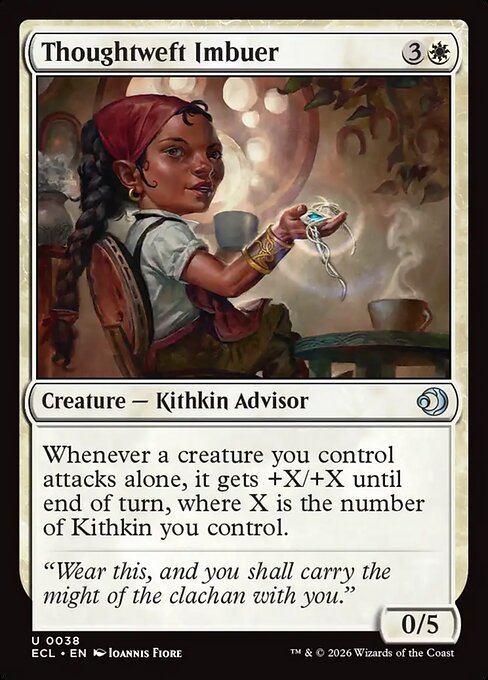 Thoughtweft Imbuer — NM Foil [Lorwyn Eclipsed #38]
