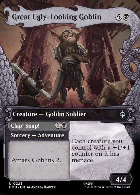 Great Ugly-Looking Goblin // Clap! Snap! — NM Foil [The Hobbit]