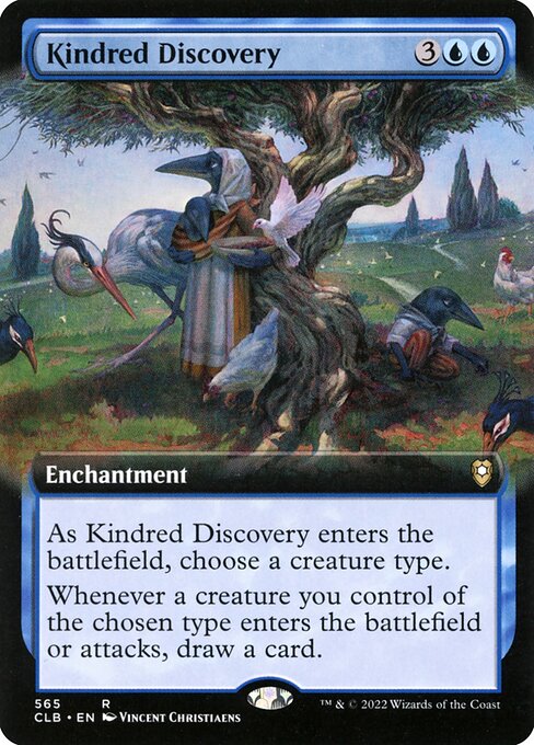 Kindred Discovery — NM Foil [Commander Legends: Battle for Baldur's Gate]