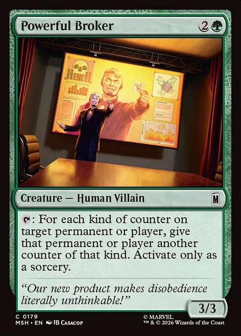 Powerful Broker — NM Foil [Marvel Super Heroes]