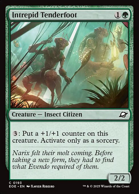 Intrepid Tenderfoot — NM Foil [Edge of Eternities]