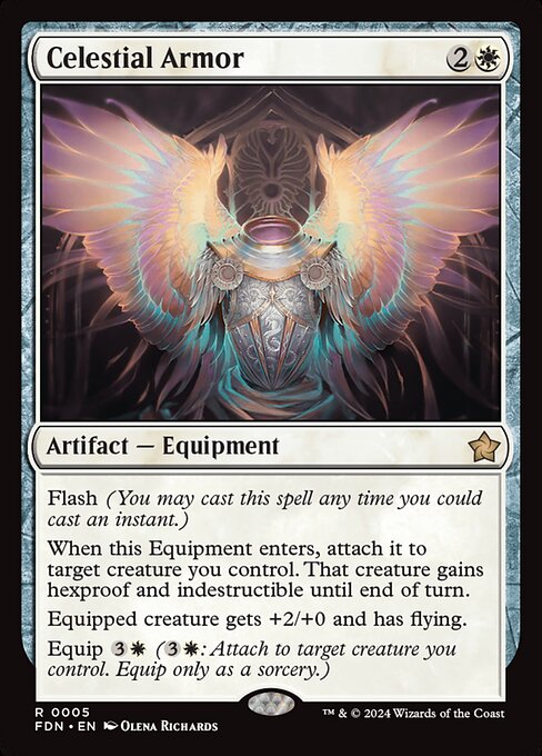 Celestial Armor — NM Foil [Foundations]