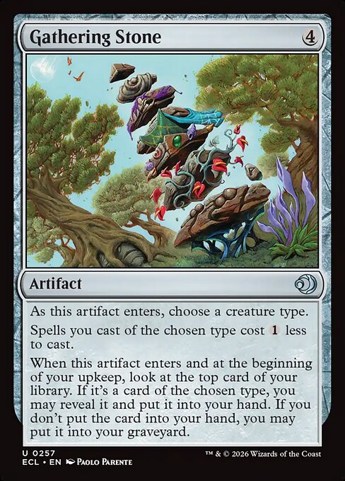 Gathering Stone — NM Foil [Lorwyn Eclipsed #257]