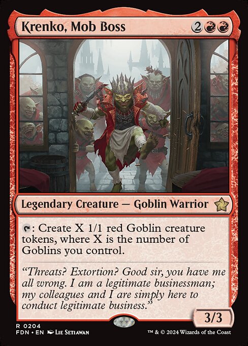 Krenko, Mob Boss — NM [Foundations]