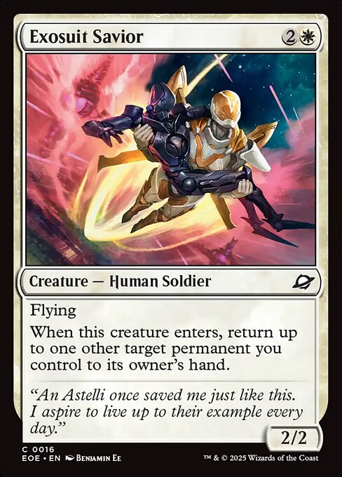 Exosuit Savior — NM Foil [Edge of Eternities]
