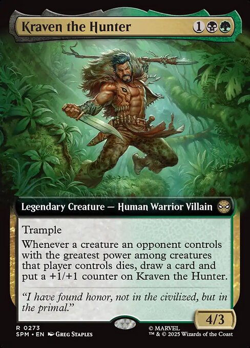 Kraven the Hunter — NM Foil [Marvel's Spider-Man]