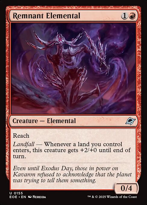 Remnant Elemental — NM Foil [Edge of Eternities]