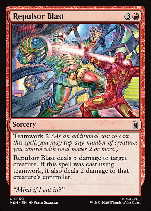 Repulsor Blast — NM Foil [Marvel Super Heroes]