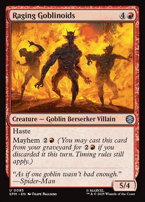 Raging Goblinoids — NM Foil [Marvel's Spider-Man]