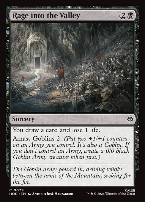 Rage into the Valley — NM Foil [The Hobbit]