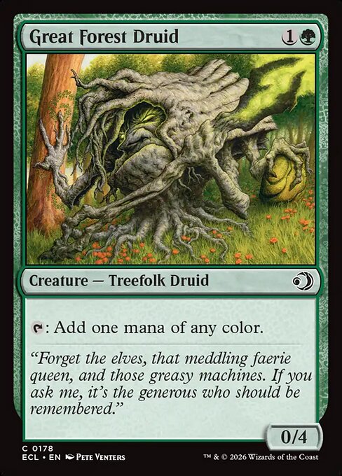 Great Forest Druid — NM Foil [Lorwyn Eclipsed #178]