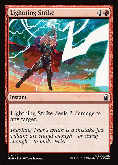 Lightning Strike — NM Foil [Marvel Super Heroes]