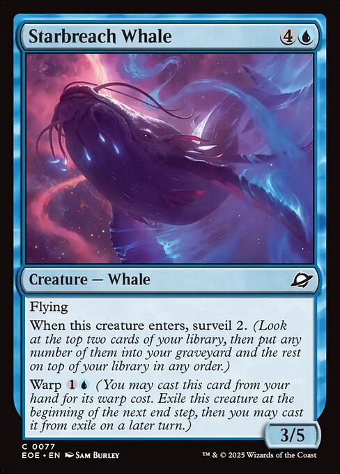 Starbreach Whale — NM Foil [Edge of Eternities]