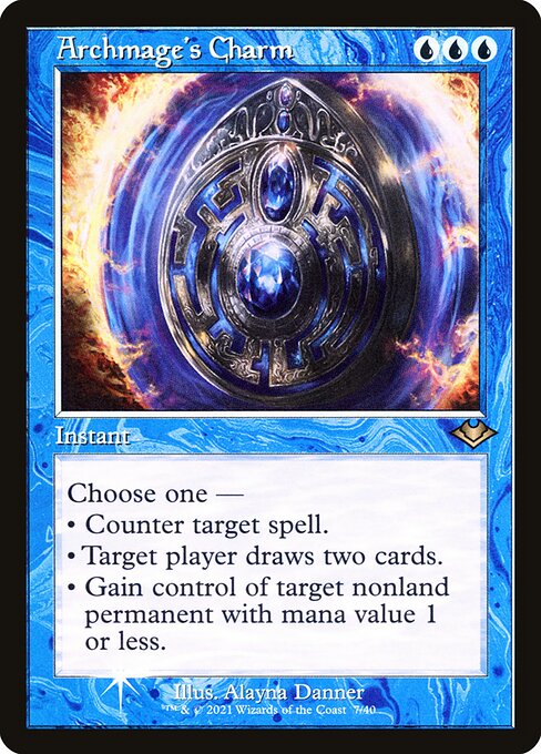 Archmage's Charm — NM Etched Foil [Modern Horizons 1 Timeshifts]
