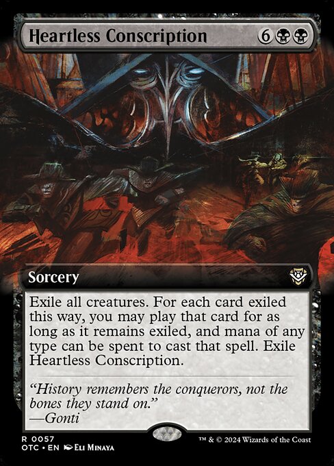Heartless Conscription — NM [Outlaws of Thunder Junction Commander]