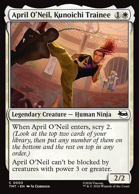 April O'Neil, Kunoichi Trainee — NM Foil [Teenage Mutant Ninja Turtles #3]
