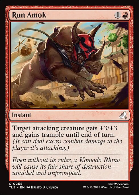 Run Amok — NM Foil [Avatar: The Last Airbender Eternal]