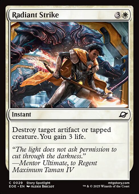 Radiant Strike — NM Foil [Edge of Eternities]