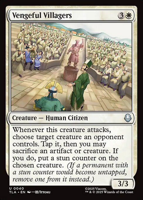 Vengeful Villagers — NM Foil [Avatar: The Last Airbender]
