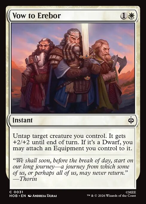 Vow to Erebor — NM Foil [The Hobbit]