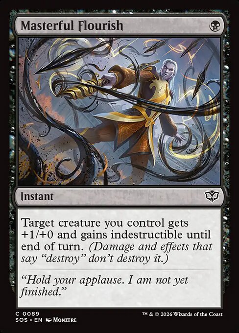 Masterful Flourish — NM Foil [Secrets of Strixhaven]