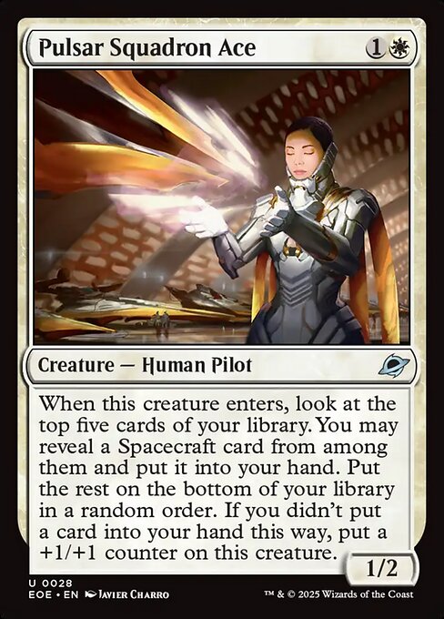 Pulsar Squadron Ace — NM Foil [Edge of Eternities]