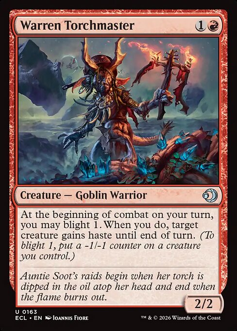 Warren Torchmaster — NM Foil [Lorwyn Eclipsed #163]