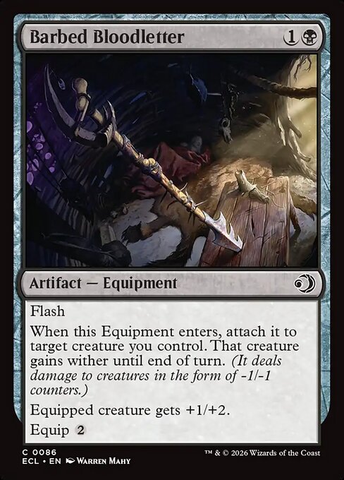 Barbed Bloodletter — NM Foil [Lorwyn Eclipsed #86]