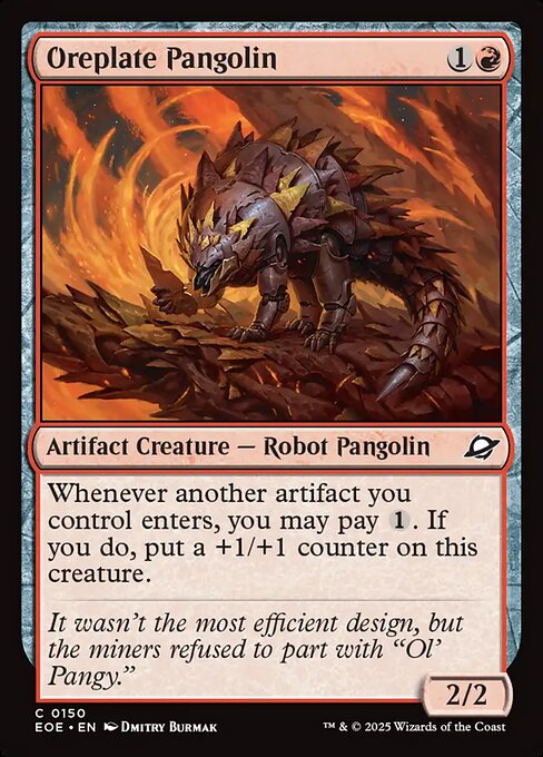 Oreplate Pangolin — NM Foil [Edge of Eternities]